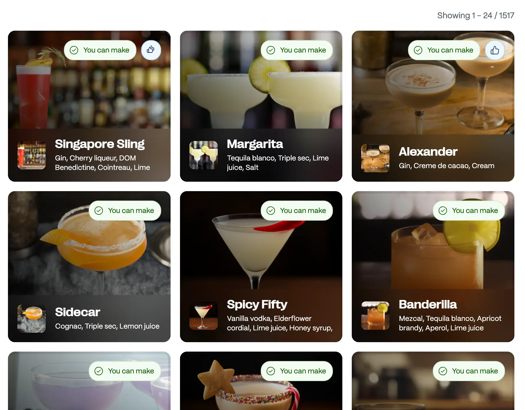 Cocktails you can make from your bar