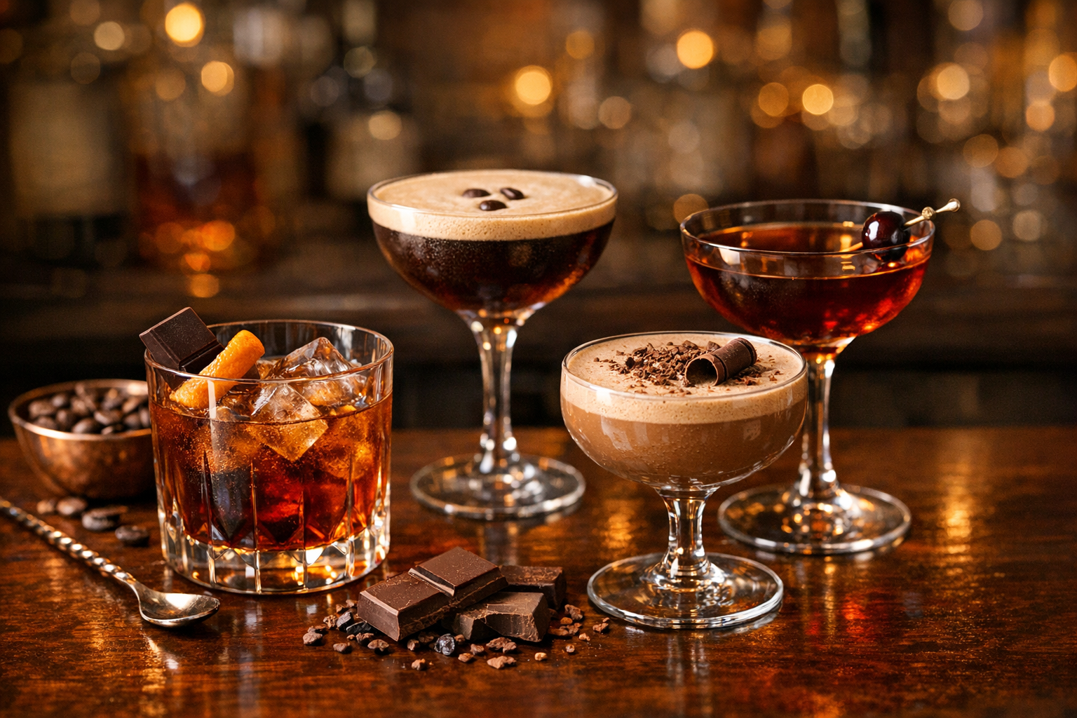 Cocktails With Chocolate Bitters