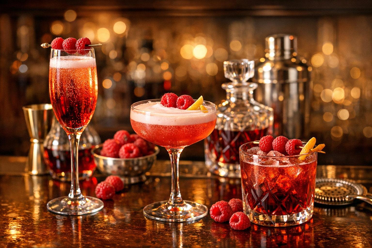 Cocktails Crème de framboise - Recettes & Guide